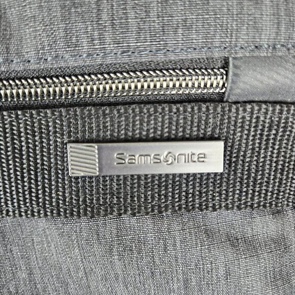 Samsonite Gray Computer Laptop Travel Bag Double Handles Detachable Strap - Picture 2 of 16